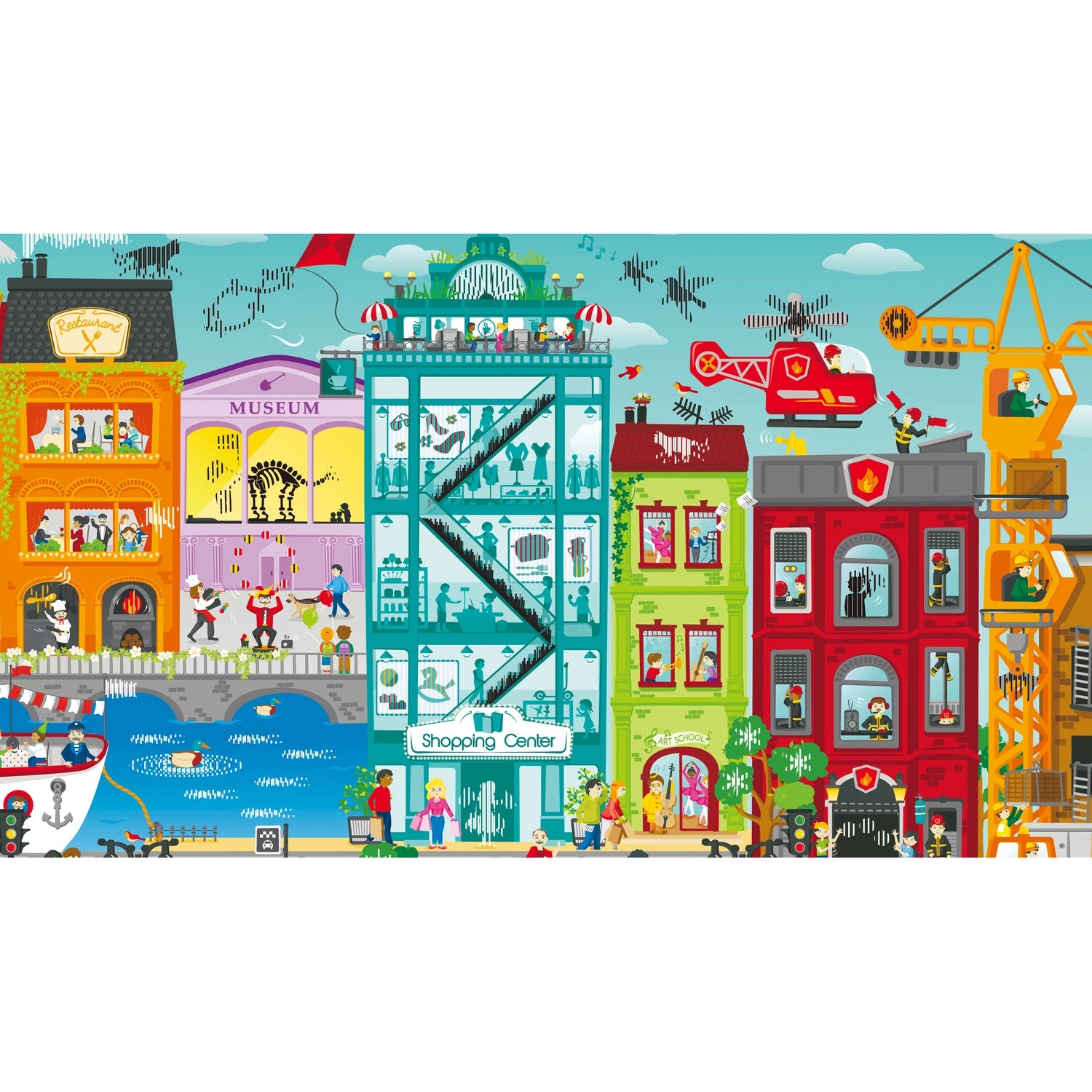 Animated City Puzzle - Hape MENA