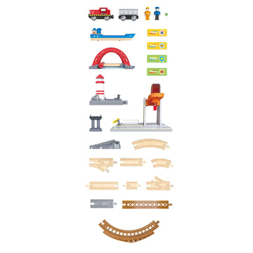 Sea & Rail Cargo Transportation Set - Hape MENA